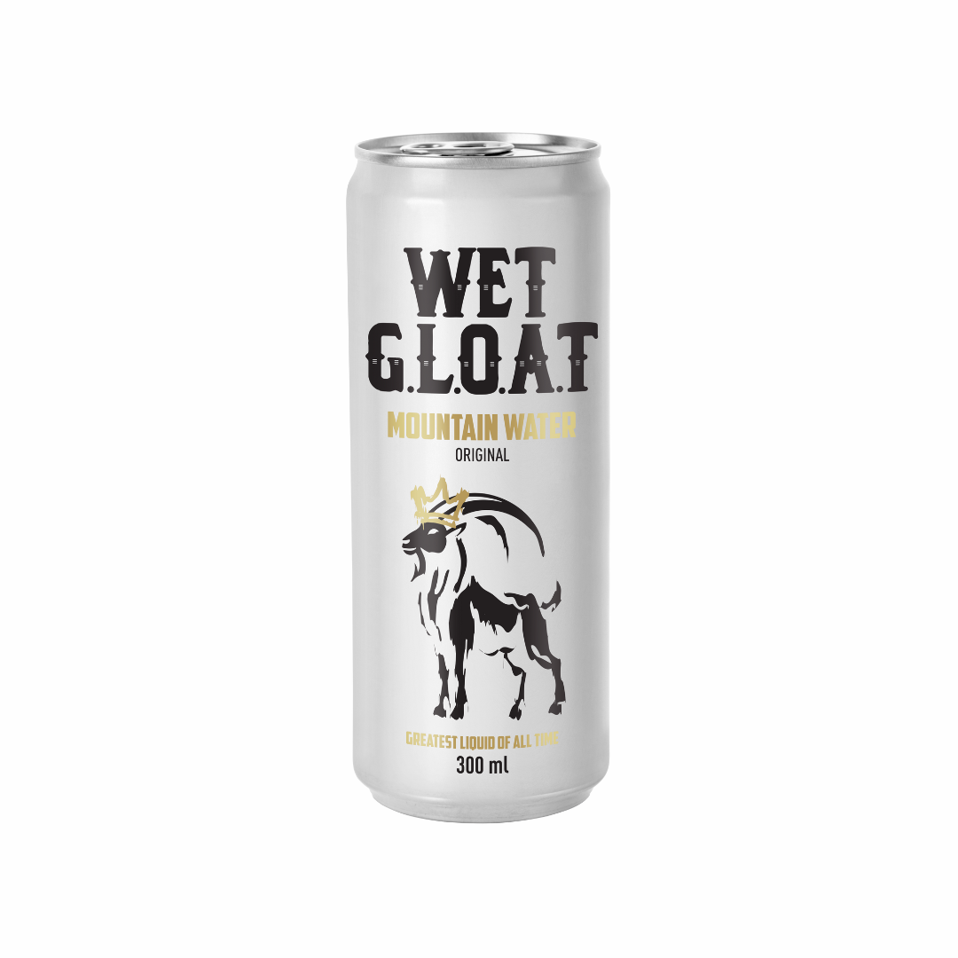 Wet Gloat Mountain Water – Still | 300ml Cans (24-Pack)